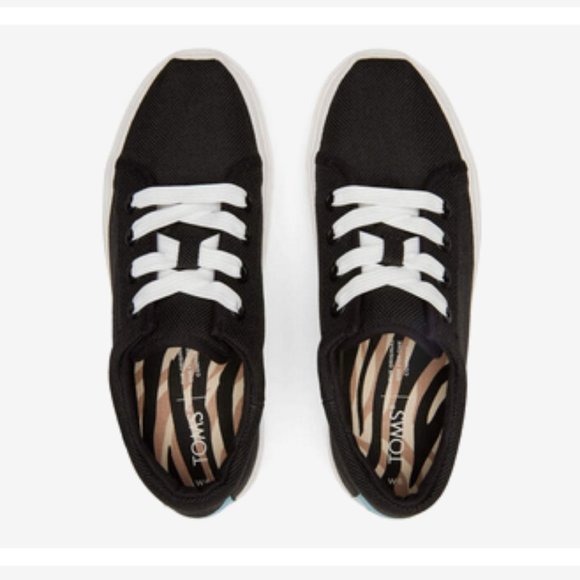 TOMS Canvas Platform Sneakers - Picture 6 of 8